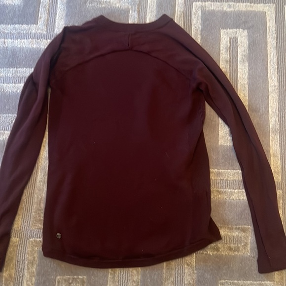 Lulu lemon marroon colored active sweater. - Picture 2 of 4